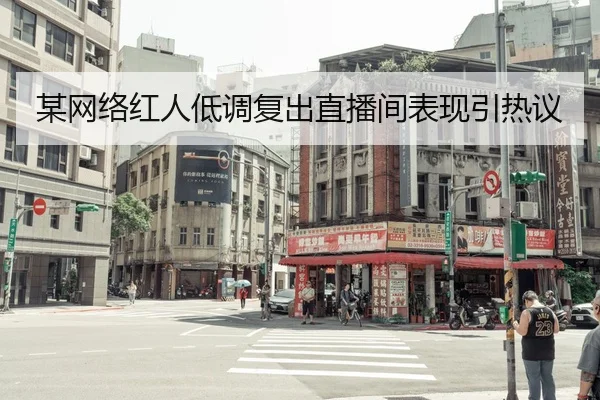 某网络红人低调复出直播间表现引热议